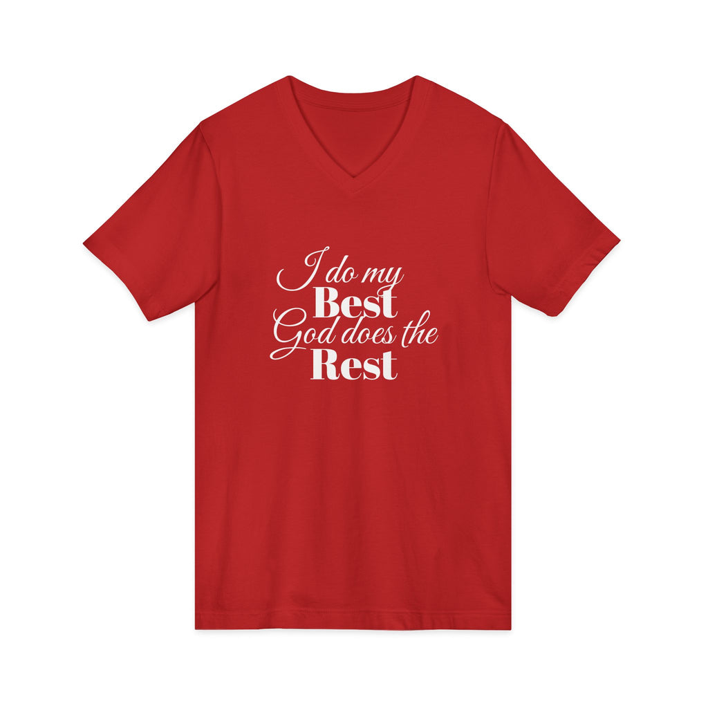 I Do Crew Purple Cross Wedding V-Neck Tee