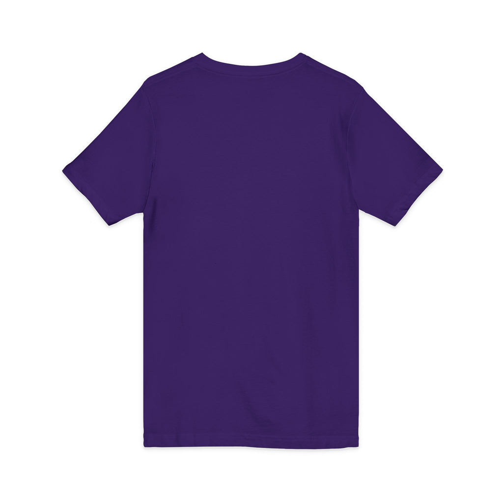 I Do Crew Purple Cross Wedding V-Neck Tee