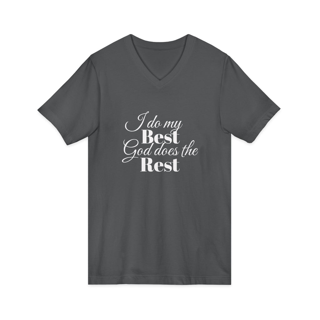 I Do Crew Purple Cross Wedding V-Neck Tee