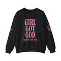 Girl Got God Sweatshirt — "Wisdom Faith Love" Christian Crewneck