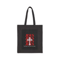 Jesus Cross Canvas Tote Bag – Faith-Based Grocery & Church Book Carrier