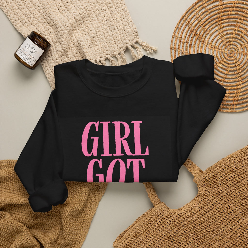 Girl Got God Sweatshirt — "Wisdom Faith Love" Christian Crewneck