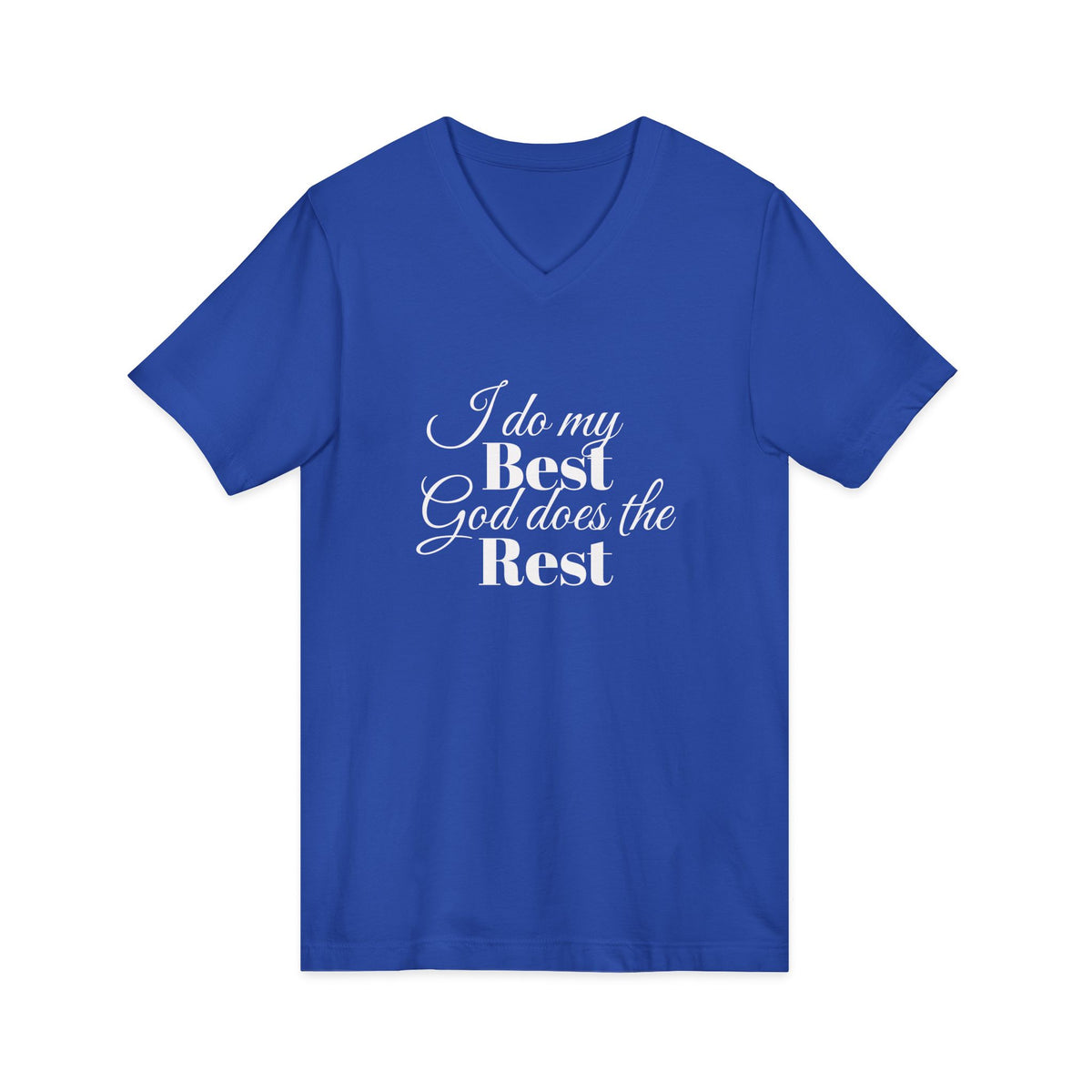 I Do Crew Purple Cross Wedding V-Neck Tee
