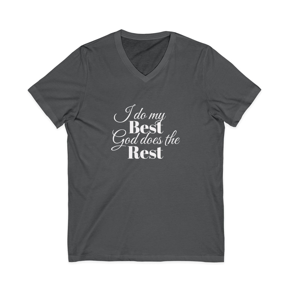 I Do Crew Purple Cross Wedding V-Neck Tee