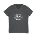 I Do Crew Purple Cross Wedding V-Neck Tee