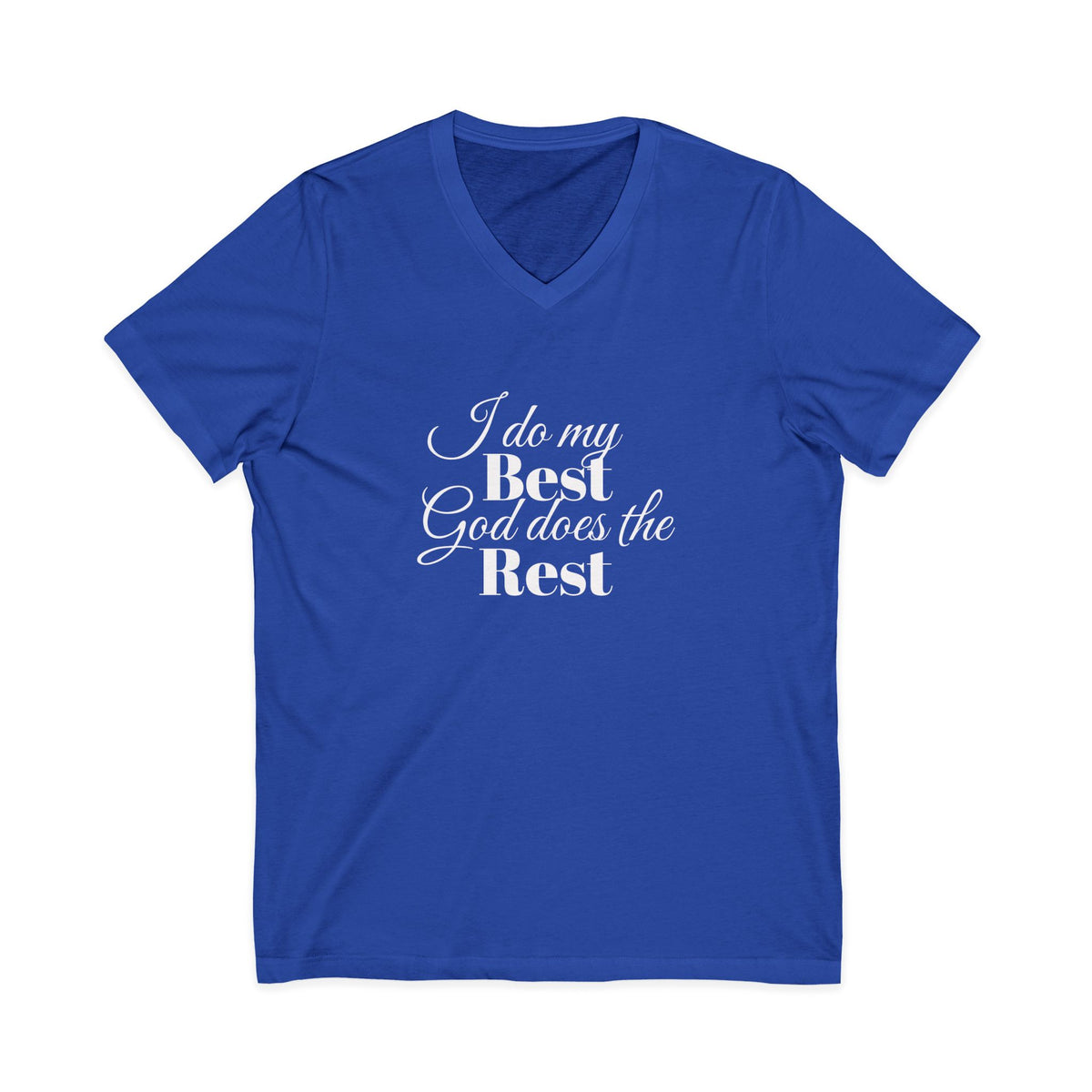 I Do Crew Purple Cross Wedding V-Neck Tee